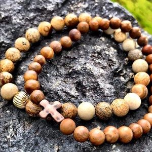 💙Men’s Beaded Bracelet Duo💙